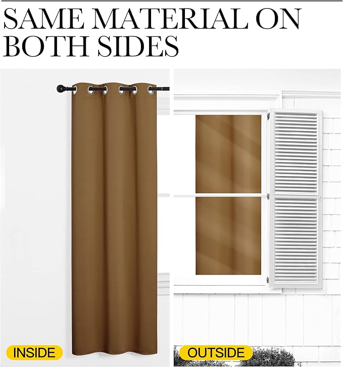 NICETOWN Sleek Blackout Curtains 108 inches Length - Image 6