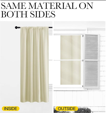 NICETOWN Living Room Curtains, Home Decorations Thermal Insulated Solid Rod - Image 6