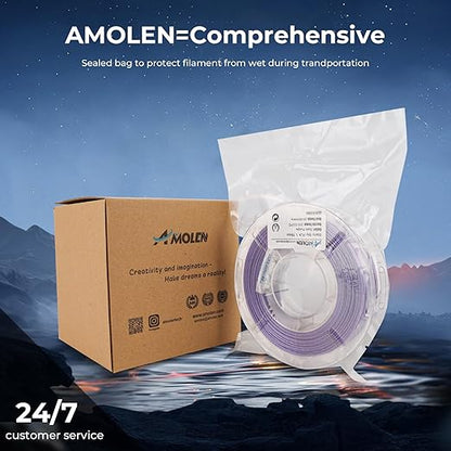 AMOLEN PLA 3D Printer Filament, PLA PrintingFilament Starry Sky Series Pla - Image 6