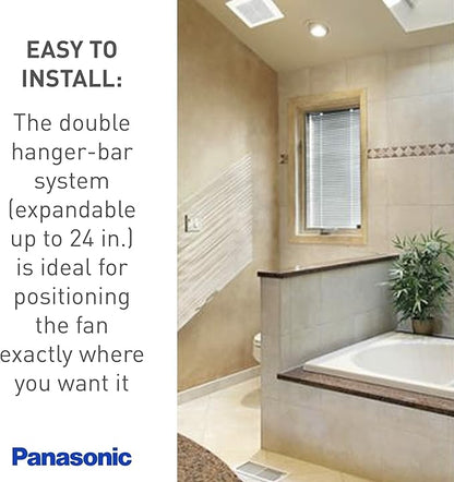 Panasonic WhisperCeiling Bathroom Exhaust Fan, 390 CFM - Image 5