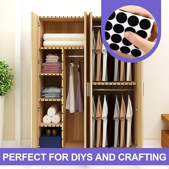 240 Pcs Small Felt Furniture Pads, Self-Adhesive EVA Foam Dot Circles, Round - Image 6
