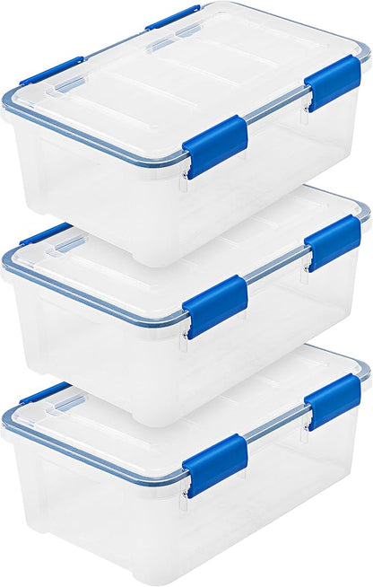 IRIS USA WeatherPro 16 Qt Storage Bins by IRISUSA