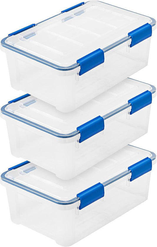 IRIS USA WeatherPro 16 Qt Storage Bins by IRISUSA