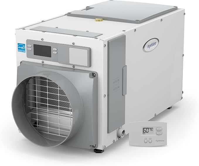 AprilAire E100 Pro 100-Pint Whole-House Dehumidifier + Model 76 Wall Mount by AprilAire