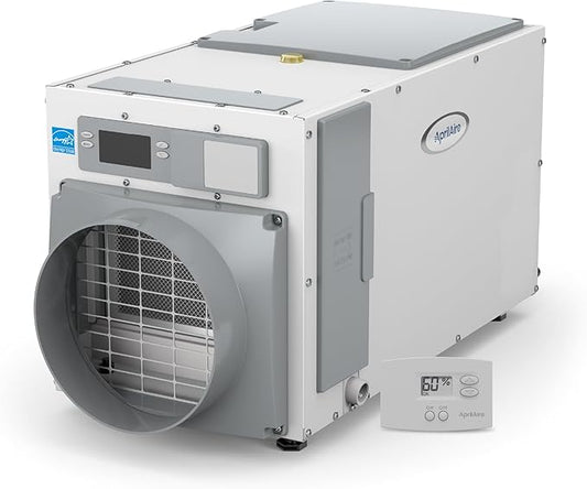 AprilAire E100 Pro 100-Pint Whole-House Dehumidifier + Model 76 Wall Mount by AprilAire