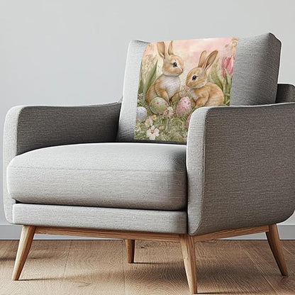 Easter Bunny Recliner Chair Protector Non-Slip Headrest Cover by Unknown