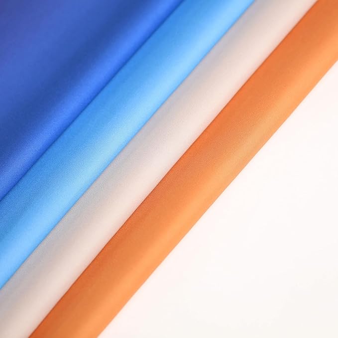 L.Z.E Navy Blue Orange Ombre Privacy Curtains 72 Inches Long - Image 6
