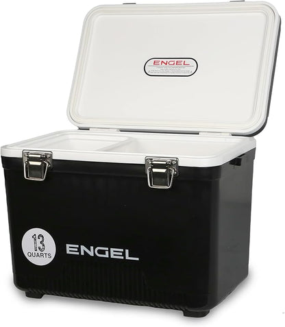 ENGEL 13qt Leak-Proof, Air Tight, Drybox Cooler and Small Hard Shell Lunchbox by ENGEL