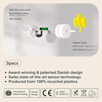 Birdie 2.0 - Design Indoor CO2 Monitor - Air Quality Meter - Image 6