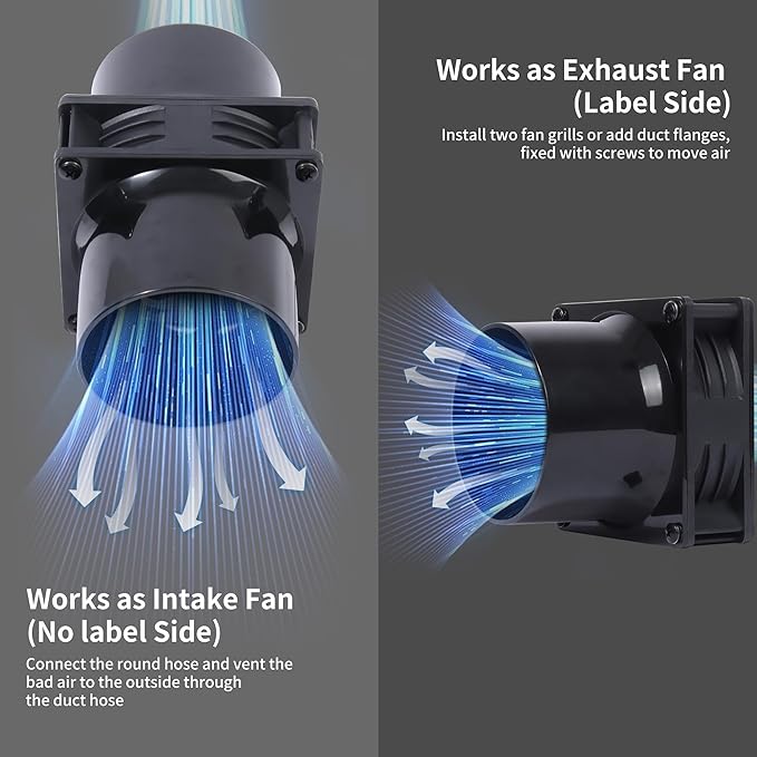 120mm 12V Exhaust Duct Fan Kit - Image 3