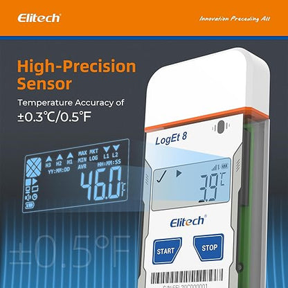 Elitech USB Temperature Humidity Data Logger Reusable Temperature Recorder High - Image 3