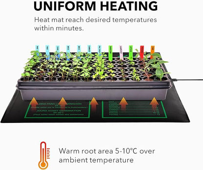 BN-LINK Seedling Heat Mat Warm Hydroponic Heating Pad Waterproof 20" x 20.75" - Image 5