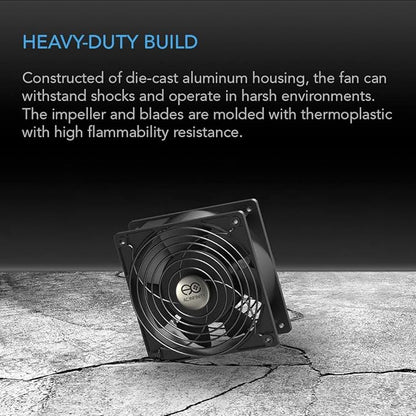AC Infinity AXIAL 1238, Muffin Fan, 115V 120V AC 120mm x 38mm High Speed - Image 5