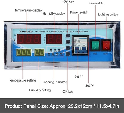 110V Egg Incubator Controller, XM-18D Digital Automatic Temperature Humidity - Image 2