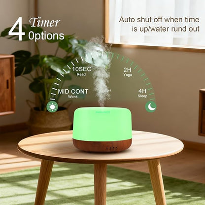 300ML Essential Oil Diffuser for Home, Aromatherapy Diffuser - Image 4