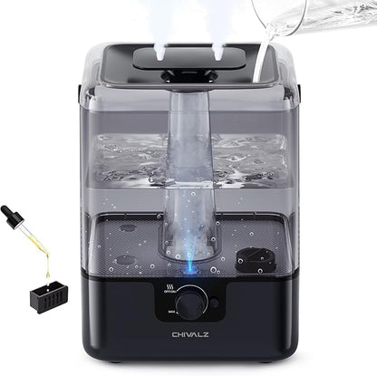 CHIVALZ 6L Humidifiers for Bedroom Large Room Home, Cool Mist Top Fill by CHIVALZ