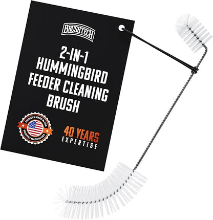 Brushtech, Backyard Bird Care Collection, Two-in-One Hummingbird Feeder by Brushtech