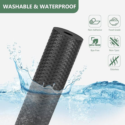 Shelf Liners, Non-Adhesive Drawer Liner, Waterproof & Oil-Proof Kitchen Cabinet - Image 2