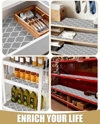 Shelf Liners for Kitchen Cabinets Non-Adhesive, Non-Slip Thickened Shelf Paper - Image 8