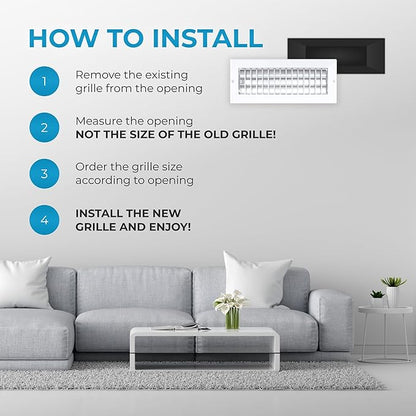 Aluminum 14 x 6 Inch Air Vent Covers - Image 7