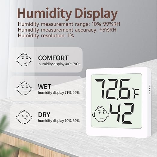 Mini Humidity Meter Hygrometer 6 Pack Room Thermometer Indoor Digital - Image 4