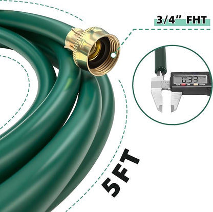 Burst-Proof Dehumidifier Drain Hose – 5 FT Green Rubber, 3/4" FHT, Heavy Duty - Image 5