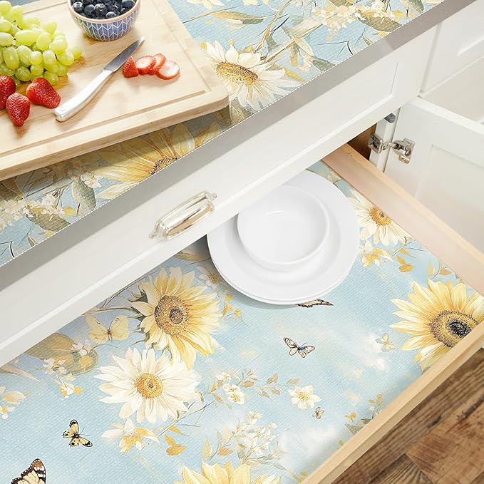 Shelf Liner for Kitchen Cabinets Non Adhesive Drawer Liner, Cabinet Liner for - Image 7