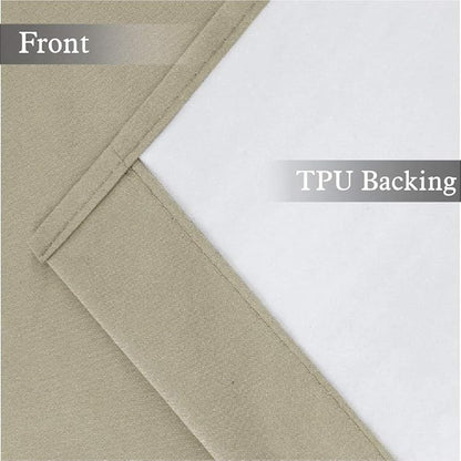 Easy Home 2 Panels Blackout Tier Curtain - Image 4
