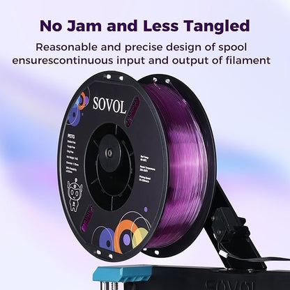 Sovol 3D Printer PETG Filament 1.75mm, Gradient Multicolors Filaments Material - Image 4