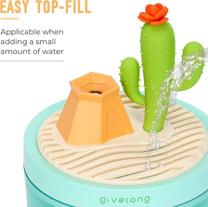 Cactus Mini Humidifier, Cute Desktop Humidifiers - Image 2