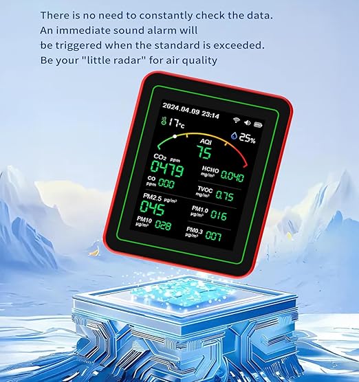 Smart Air Quality Monitor Indoor: WiFi Air Quality Tester, 15-in-1 Air Quality - Image 7