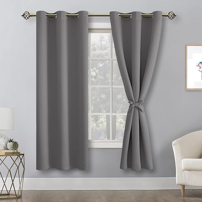 Hiasan Blackout Curtains for Bedroom, 38 x 63 Inches Length - Image 2