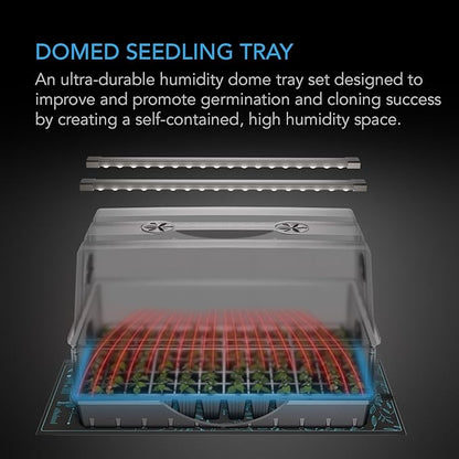 AC Infinity Heavy-Duty Large Humidity Dome 6x12 Germination Kit, Full Spectrum - Image 2