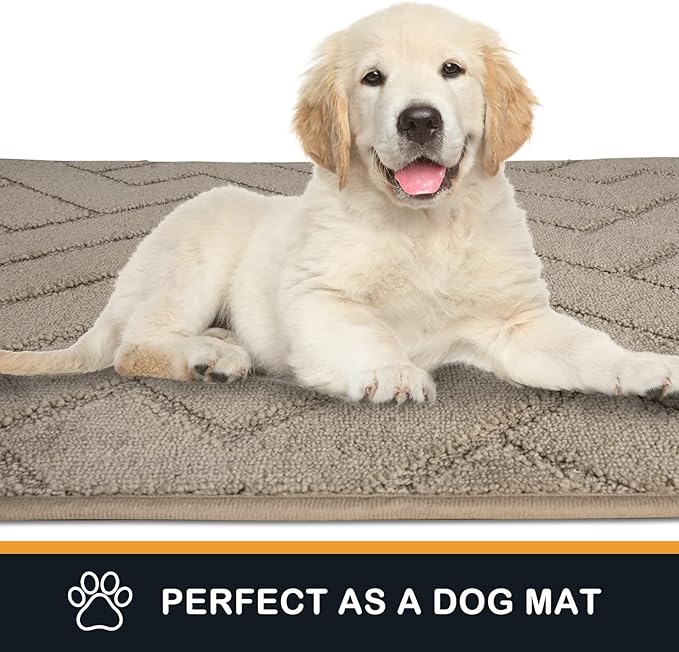 PURRUGS Dirt Trapping Door Mat 24" x 35.5", Non-Slip Machine Washable Entry Rug - Image 6