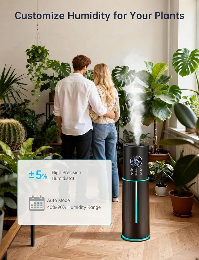 10L/2.64 Gal Humidifier for Large Room 600ft² 60H Runtime 24H Timer Auto Mode - Image 9