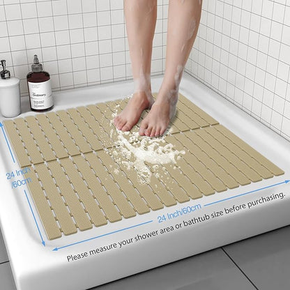 ​Shower Mat Non-Slip Bath Mat for Tub and Shower Stall, 200+ Suction Cups - Image 3
