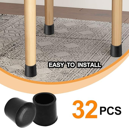 Piutouyar Round PVC Rubber Furniture Covers, 22mm / 7/8 Inches Table Chair Leg - Image 4