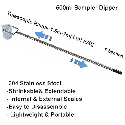 Extendable Water Sampler with Dipper System, Water Qualityd Sampler Device - Image 2