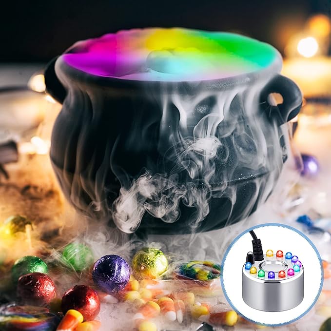 Yaomiao 4 Piece Halloween Mist Maker Fogger Small Ultrasonic Fog Machine - Image 6
