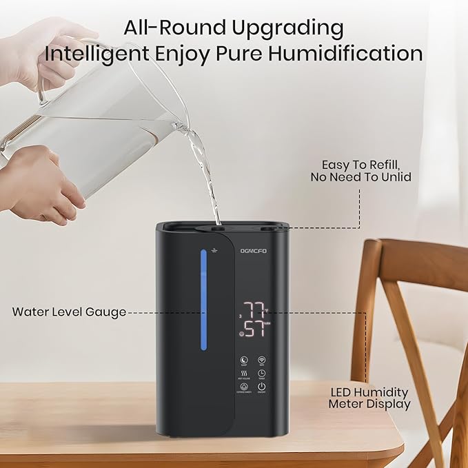 5L Cool Mist Humidifiers for Bedroom Large Room, Top Fill Ultrasonic Smart Air - Image 6