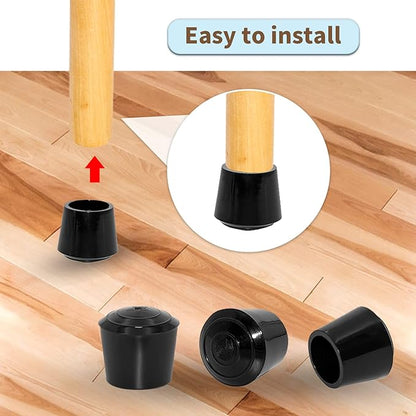 Flyshop 1-1/4", 32 mm Chair Leg Caps Furniture Table Covers Floor Protectors - Image 6