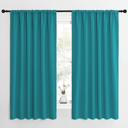 NICETOWN Peacock Blue Blackout Curtains Panels by NICETOWN