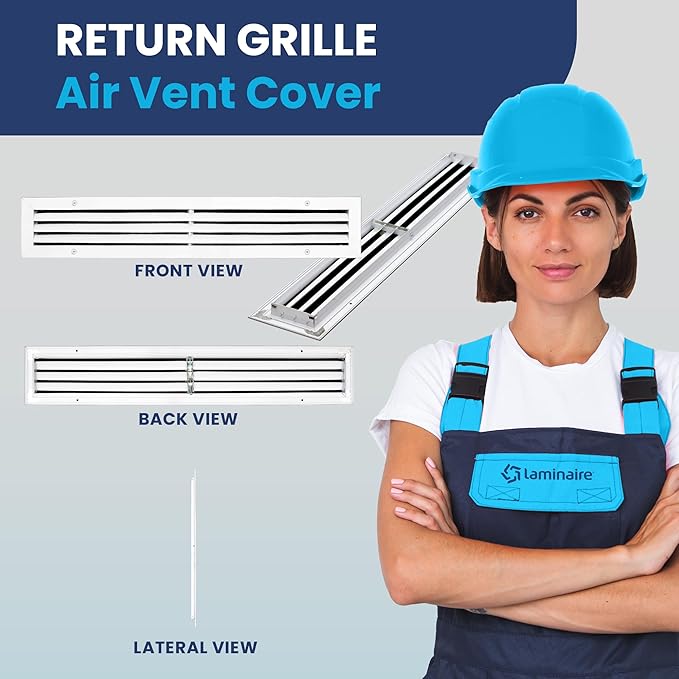 30x4 Inch Air Return Vent Cover Decorative – Premium Aluminum AC Vent Cover - Image 2