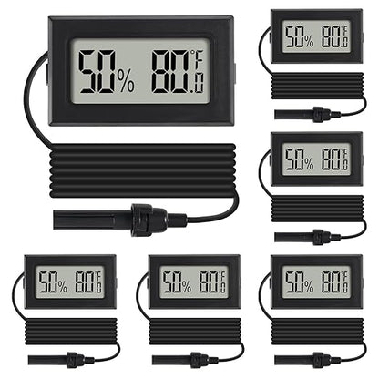 6Pcs Mini Digital Thermometer Hygrometer Gauge Indoor by Dorhea