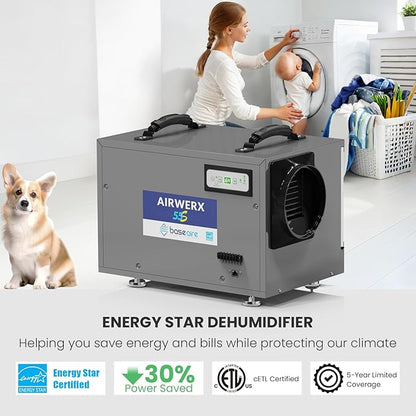 BaseAire 120 Pints Crawl Space Dehumidifier - Image 4