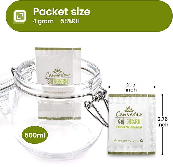 58% RH 4Gram Two-Way Humidity Control Packets– Humidity Packs & Humidity - Image 2