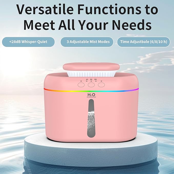 2L humidifiers for bedroom Room Home Ultra-Quiet 28 dB Quiet Supersized Cool - Image 5