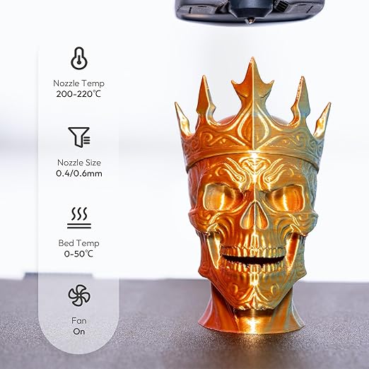 AMOLEN 3D Printer Filament Bundle, Triple Colors Coextrusion Silk PLA Filament - Image 5