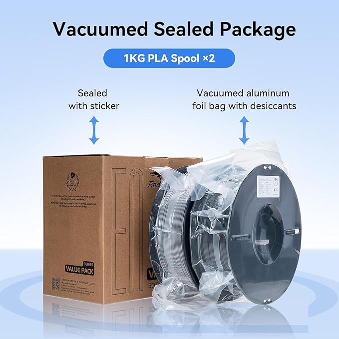 Creality 3D Printer Filament, PLA Filament 1.75mm Bundle, Ender PLA Filament - Image 5