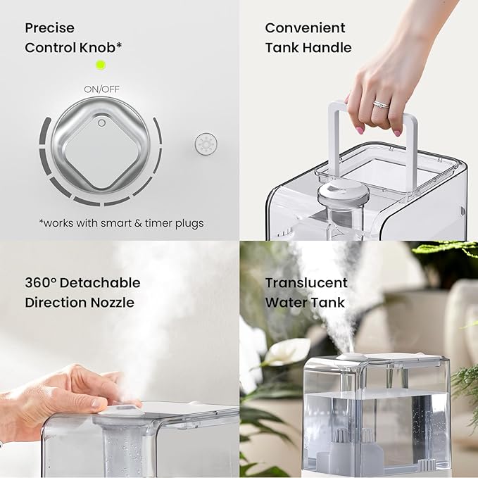 Humidifiers for Bedroom Large Room, Top Fill 6.5L Cool Mist Humidifier - Image 7